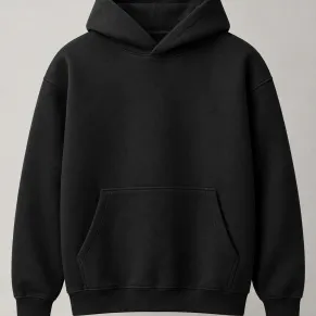 A grey heavyweight hoodie