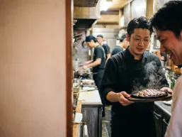 Flame-grilled wagyu steak plate
